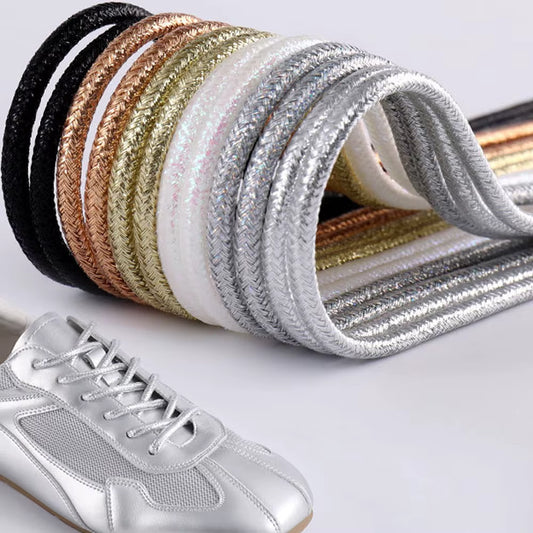 Cordones Glitter PREMIUM Redondos - Sin Packaging 120cm