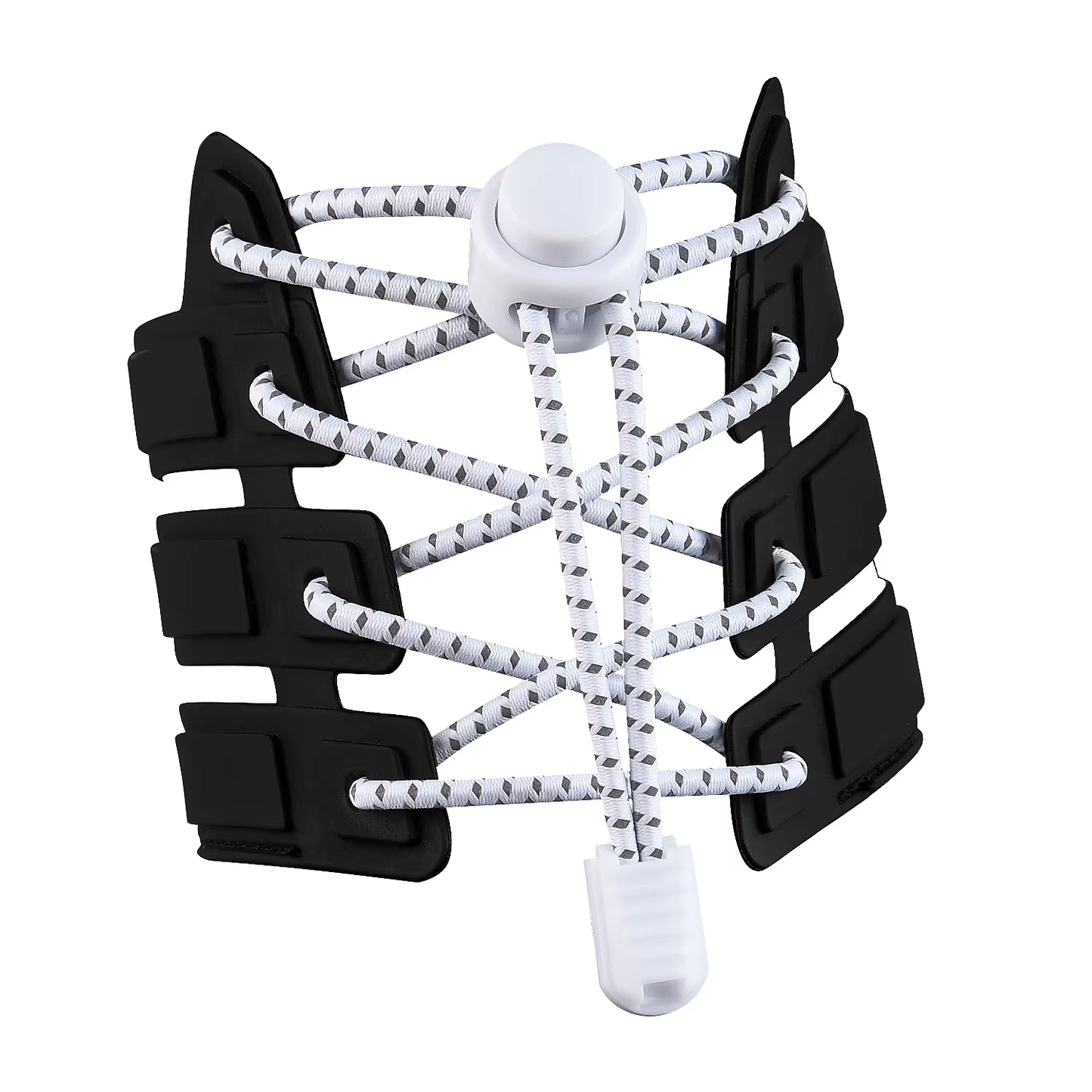 No-Tie Reflective Elastic Shoelaces - Adjustable Lock
