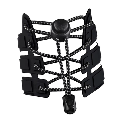 No-Tie Reflective Elastic Shoelaces - Adjustable Lock