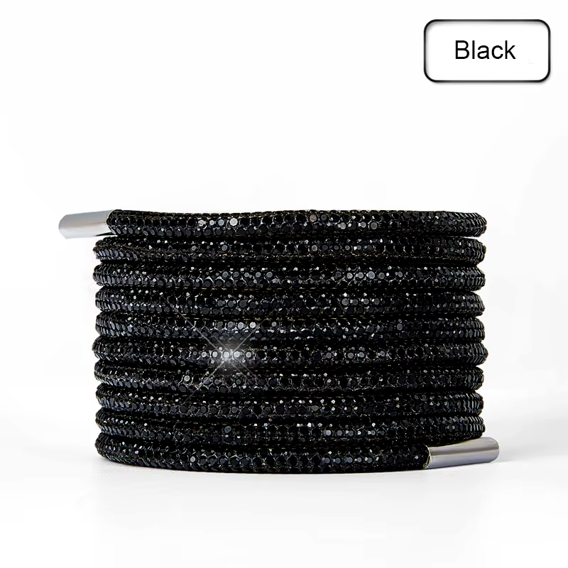 Rhinestone Glitter Crystal Round Laces 120cm Long