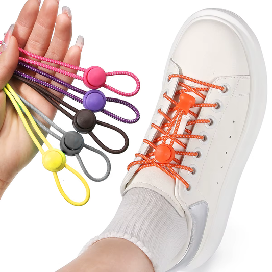 Cordones Sin Atar Elásticos Redondos Con Traba Ajustable