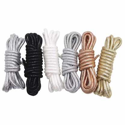 Cordones Glitter PREMIUM Redondos - Sin Packaging 120cm