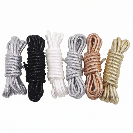 Cordones Glitter PREMIUM Redondos - Sin Packaging 120cm