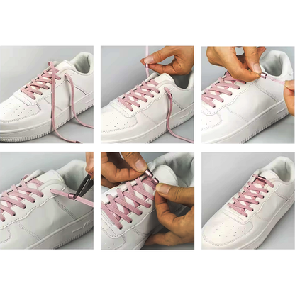 Cordones elásticos sin atar con cápsula metálica a rosca