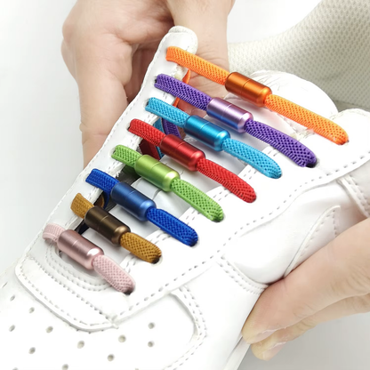 Cordones elásticos sin atar con cápsula metálica a rosca