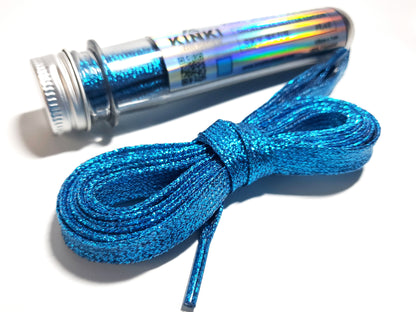 Cordones Glitter Planos de 125cm Largo - Con Packaging