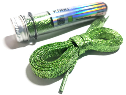 Cordones Glitter Planos de 125cm Largo - Con Packaging
