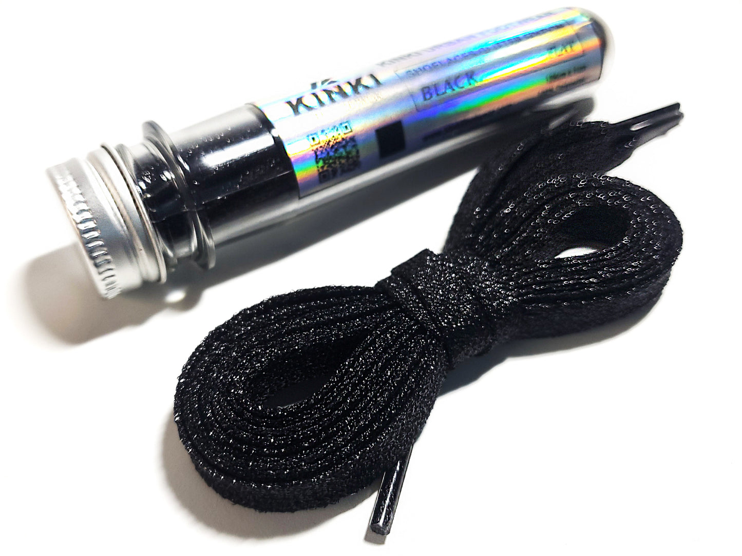 Cordones Glitter Planos de 125cm Largo - Con Packaging