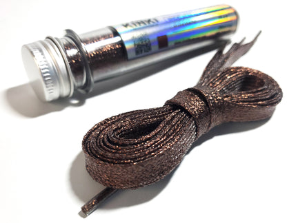 Cordones Glitter Planos de 125cm Largo - Con Packaging