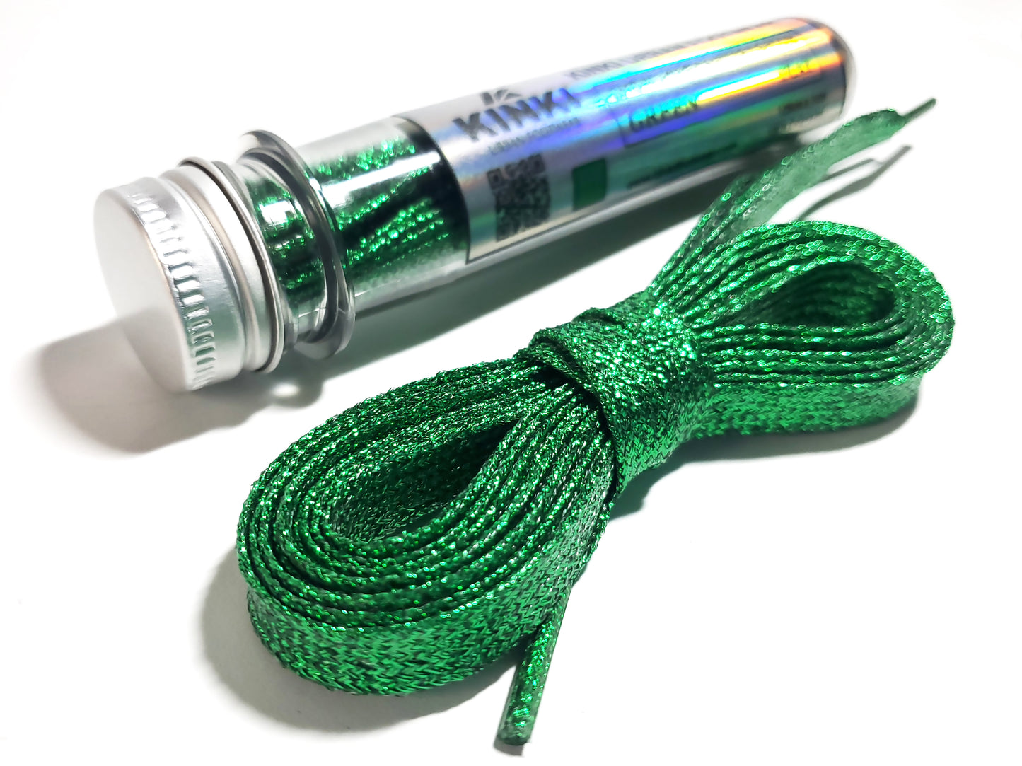 Cordones Glitter Planos de 125cm Largo - Con Packaging