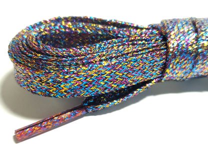 Flat Glitter Shoelaces - Without Packaging 125cm