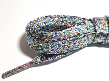 Flat Glitter Shoelaces - Without Packaging 125cm