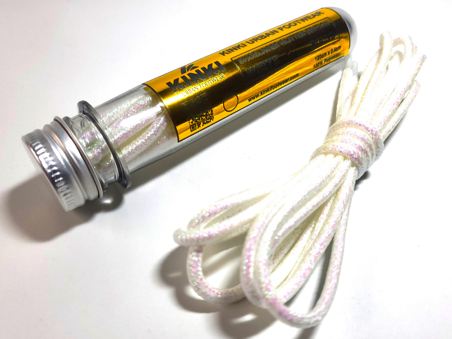 Round Glitter Shoelaces - With Packaging 120cm