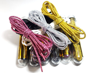 Round Glitter Shoelaces - With Packaging 120cm