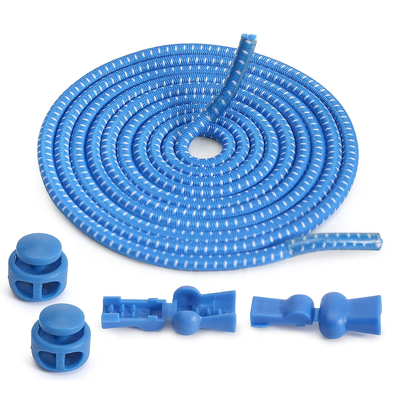 Elastic Round No-Tie Shoelaces with Adjustable Lock