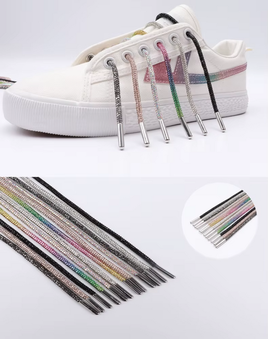 Cordones de Strass de Cristal Redondos 120cm Largo