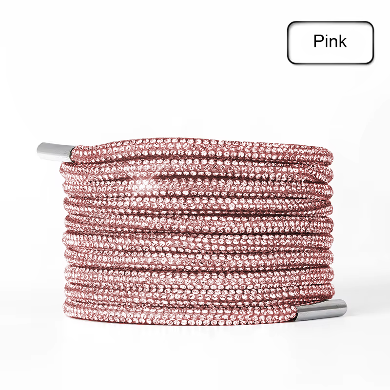 Rhinestone Glitter Crystal Round Laces 120cm Long