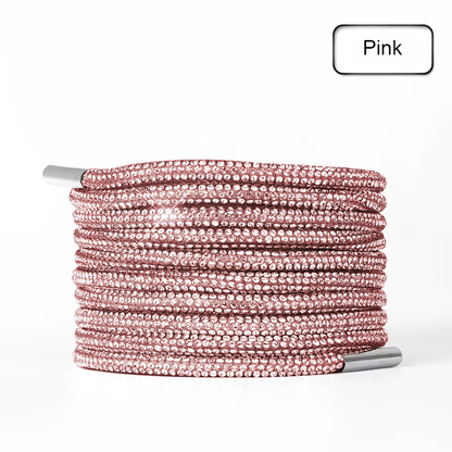 Rhinestone Glitter Crystal Round Laces 120cm Long