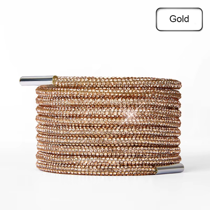 Rhinestone Glitter Crystal Round Laces 120cm Long