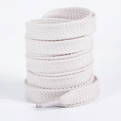 Chunky laces 130cm long x 1.7cm wide flat double layer