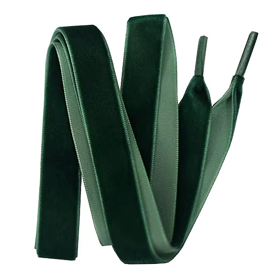Flat Velvet Laces 1.6cm Wide X 120cm Long Premium