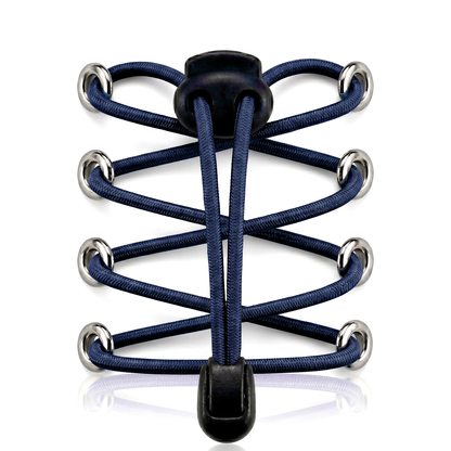 Black Clip Round Elastic No-Tie Shoelaces