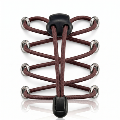 Black Clip Round Elastic No-Tie Shoelaces