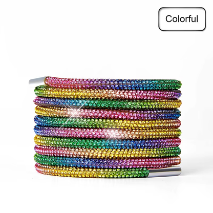 Rhinestone Glitter Crystal Round Laces 120cm Long