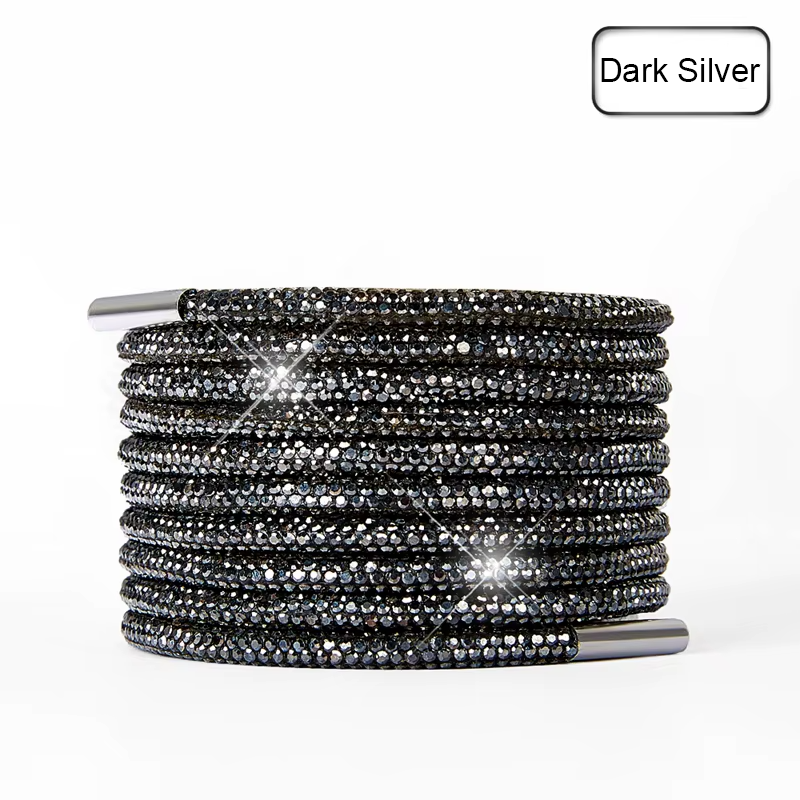 Rhinestone Glitter Crystal Round Laces 120cm Long