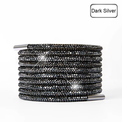 Rhinestone Glitter Crystal Round Laces 120cm Long