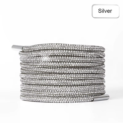Rhinestone Glitter Crystal Round Laces 120cm Long