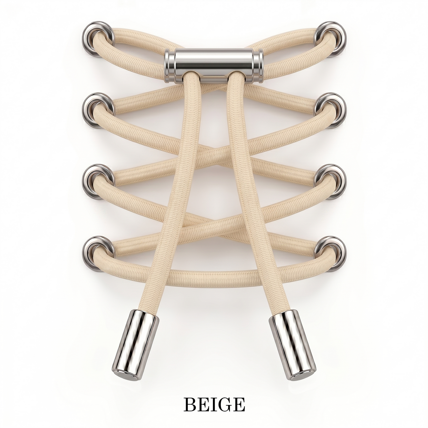 No-Tie Elastic Laces Metal Clip