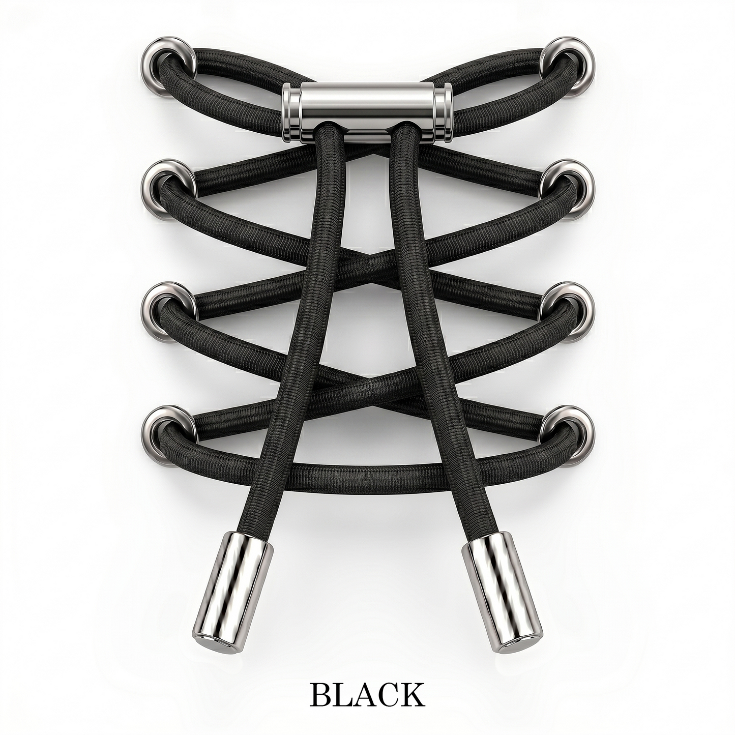 No-Tie Elastic Laces Metal Clip