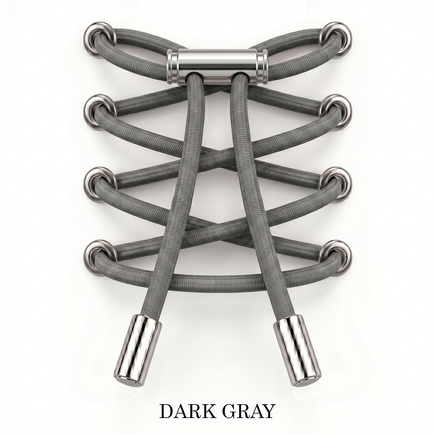 No-Tie Elastic Laces Metal Clip