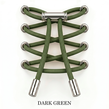 No-Tie Elastic Laces Metal Clip