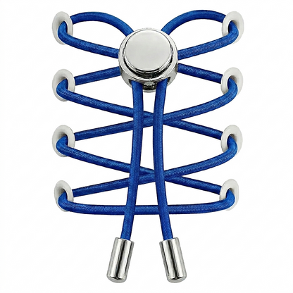 No-Tie Elastic Shoelaces with Metal Button