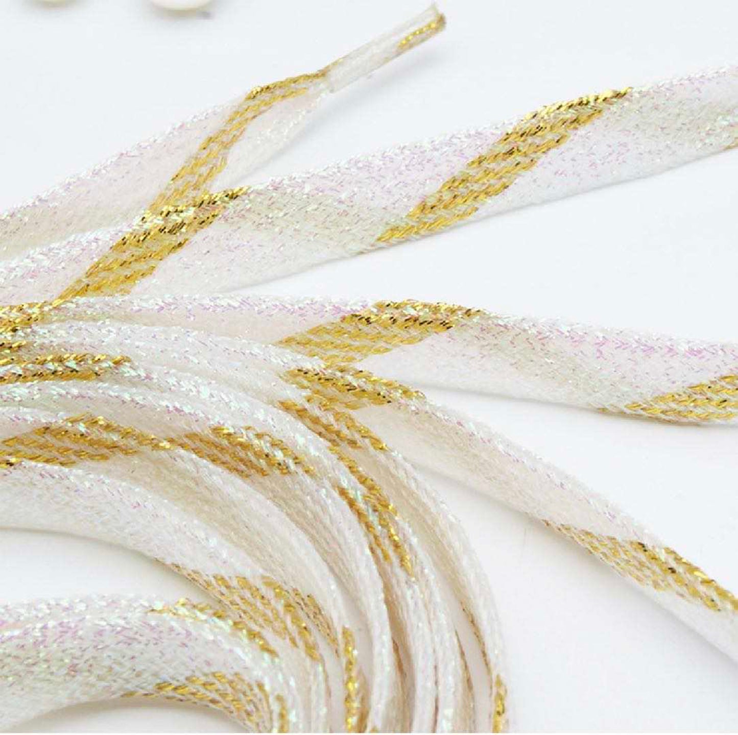 Flat Glitter Shoelaces - Without Packaging 125cm