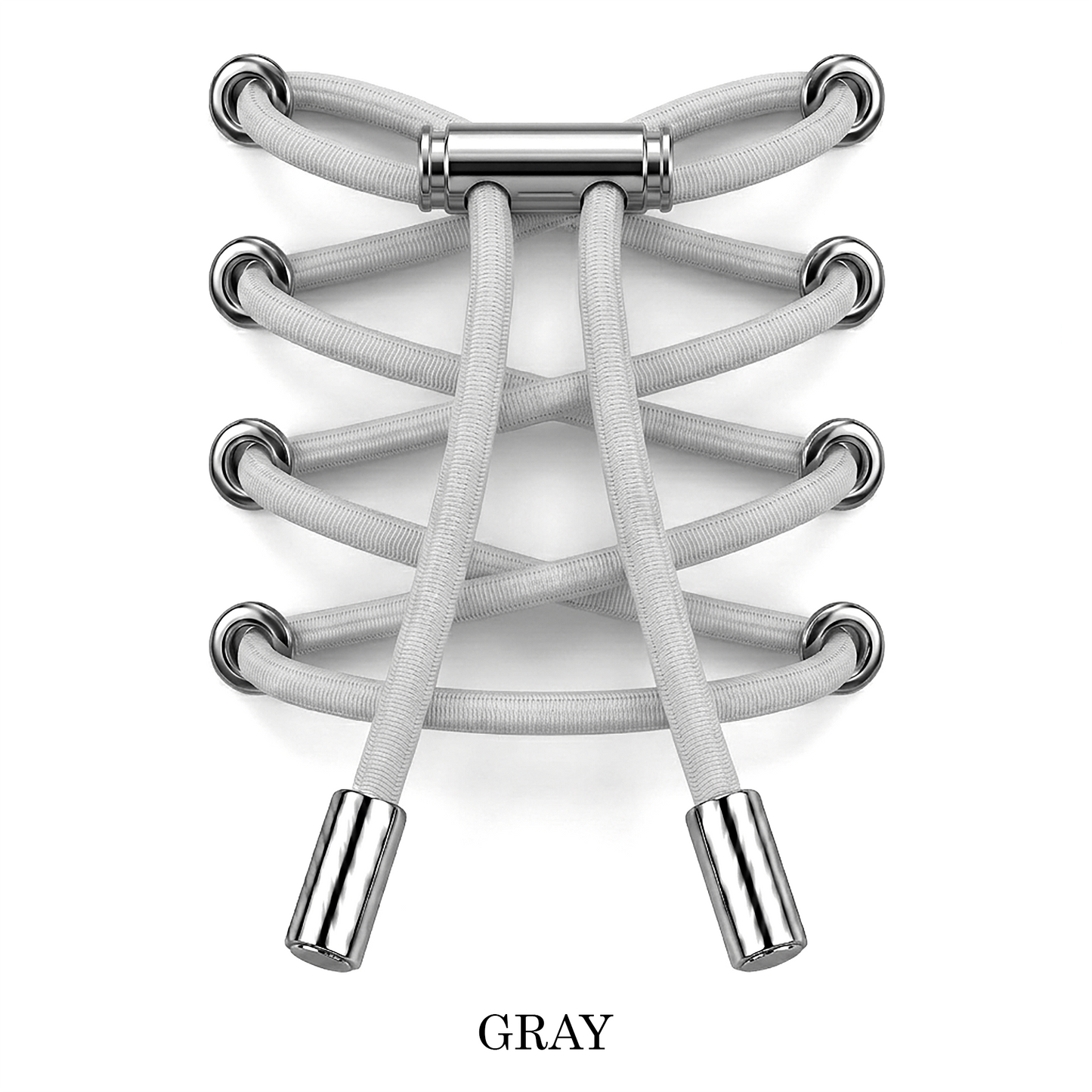 No-Tie Elastic Laces Metal Clip