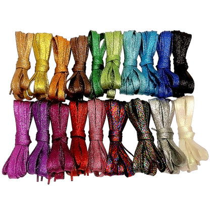 Flat Glitter Shoelaces - Without Packaging 125cm