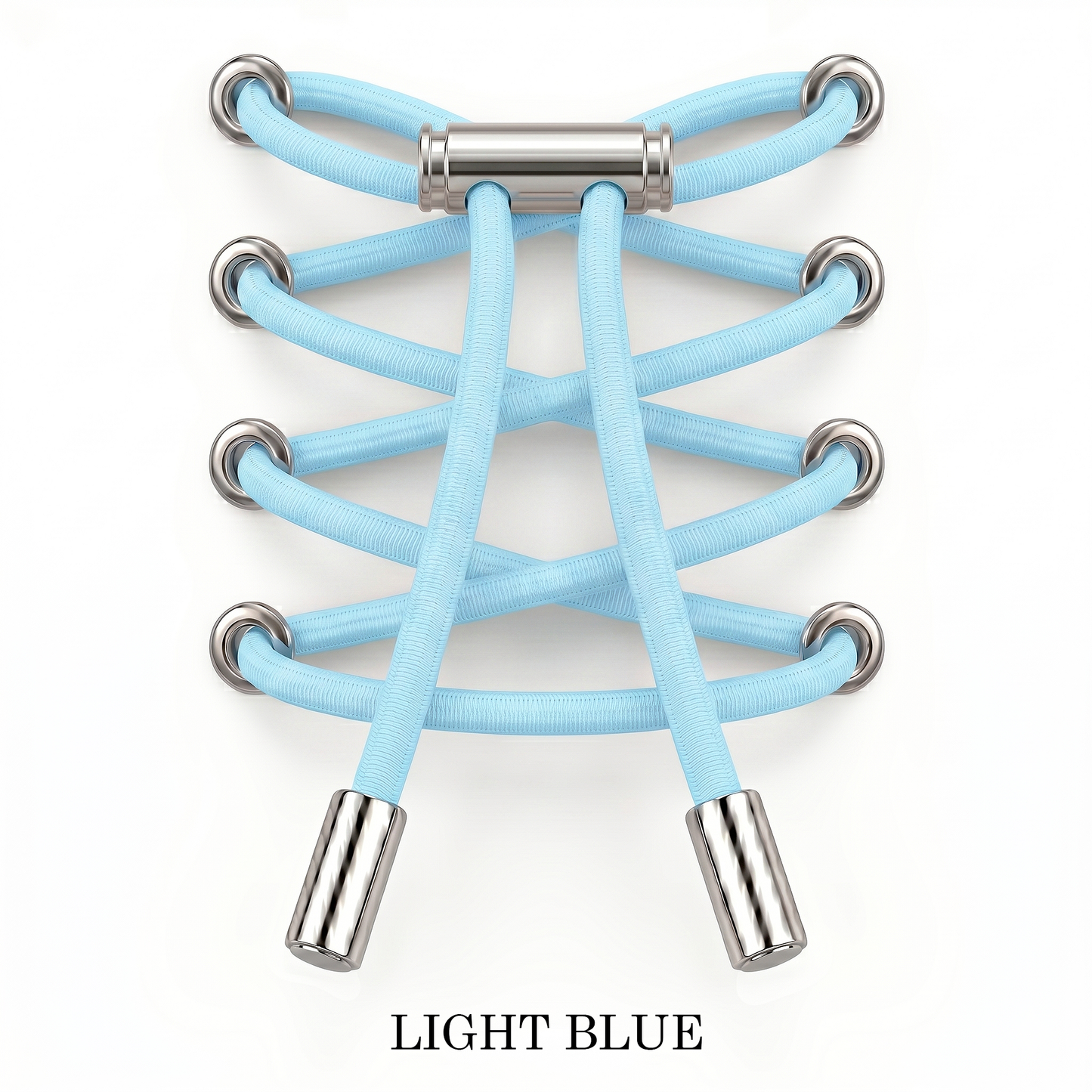 No-Tie Elastic Laces Metal Clip