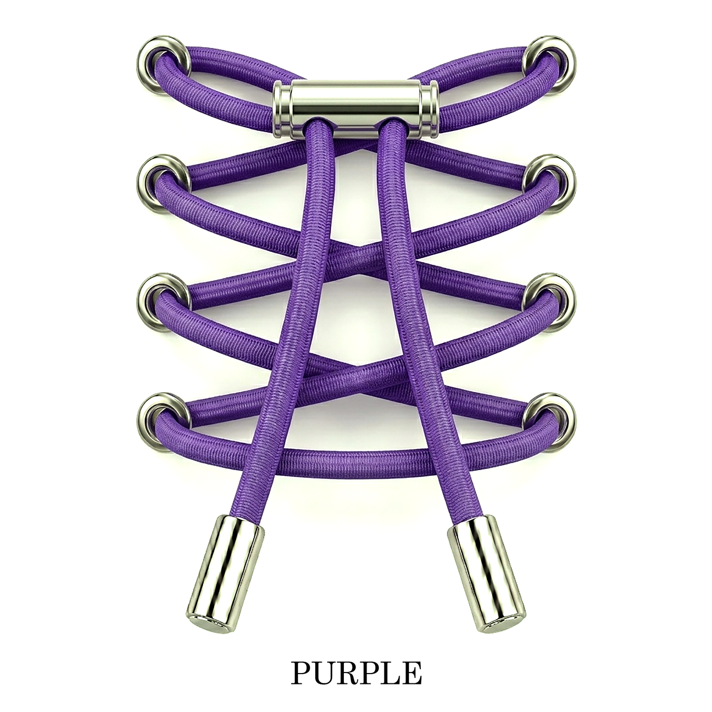 No-Tie Elastic Laces Metal Clip