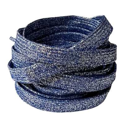 PREMIUM Flat Glitter Shoelaces - Without Packaging 125cm
