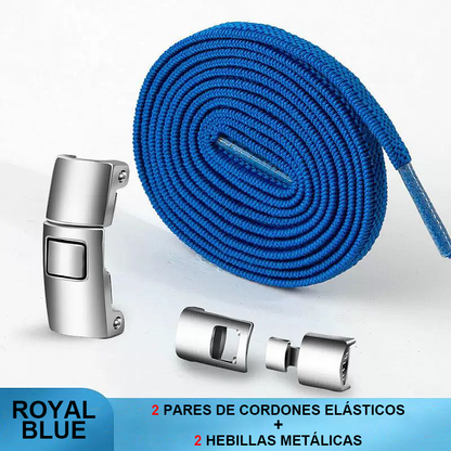 Elastic No-Tie Laces with Metal Buckle