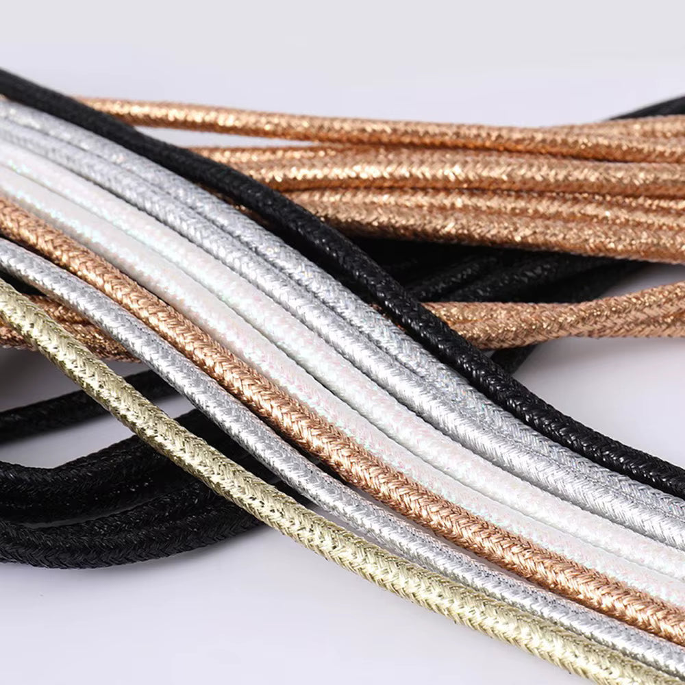 Cordones Glitter PREMIUM Redondos - Sin Packaging 120cm